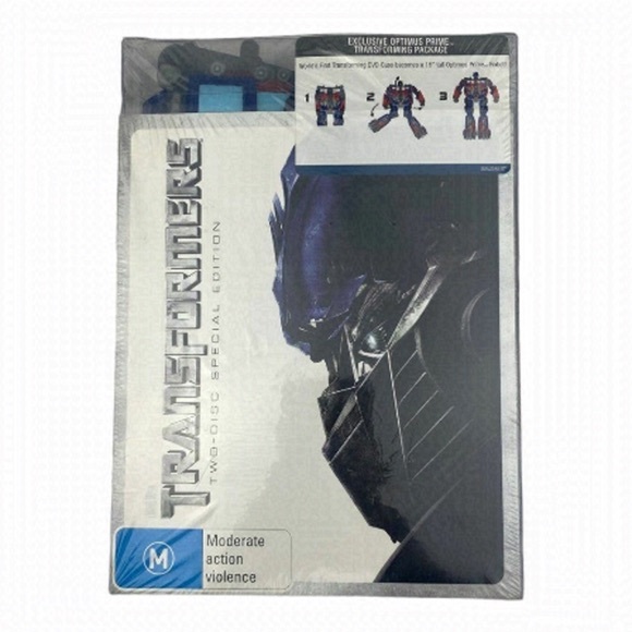 Paramount Other - TRANSFORMERS TWO Disc Special Edition Optimus Prime DVD Case 15 inch Figure